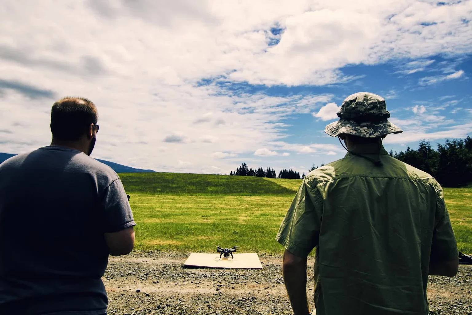 Výcvik práce s dronem organizace BLM v USA